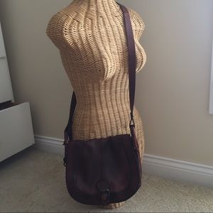 Fossil Leather Saddle Bag